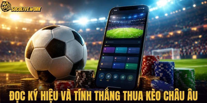 Đọc ký hiệu và tính thắng thua kèo châu Âu