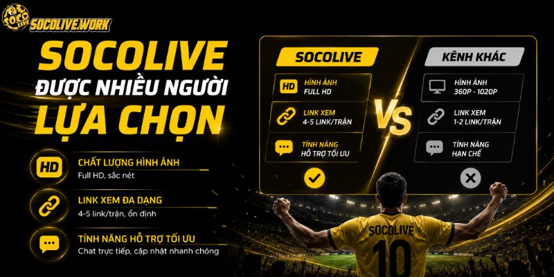 SOCOLIVE được nhiều người lựa chọn