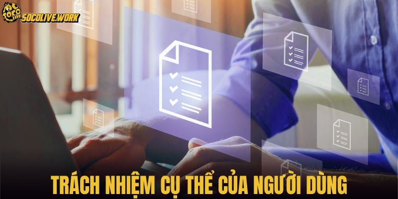 Trách nhiệm cụ thể của người dùng
